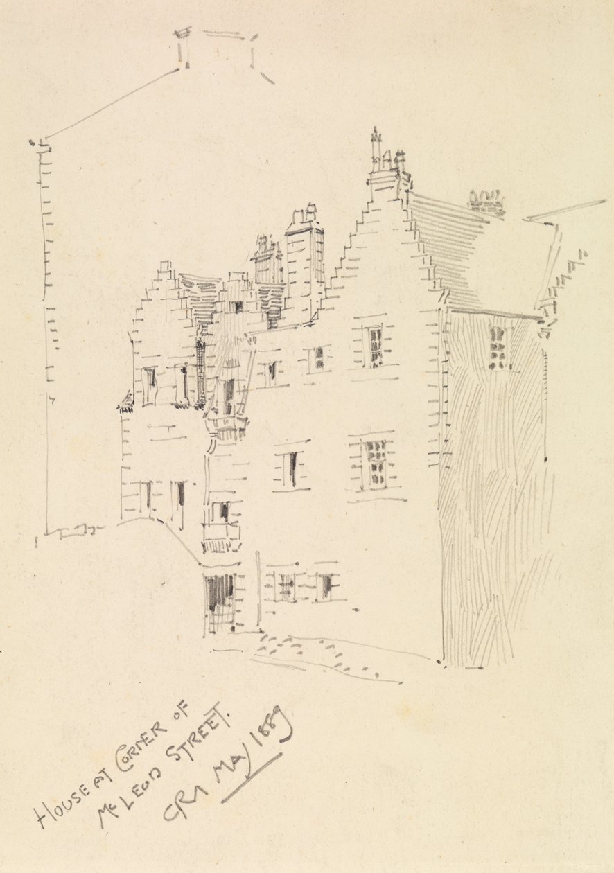 Haus an der Ecke der Mcleod Straße von Charles Rennie Mackintosh