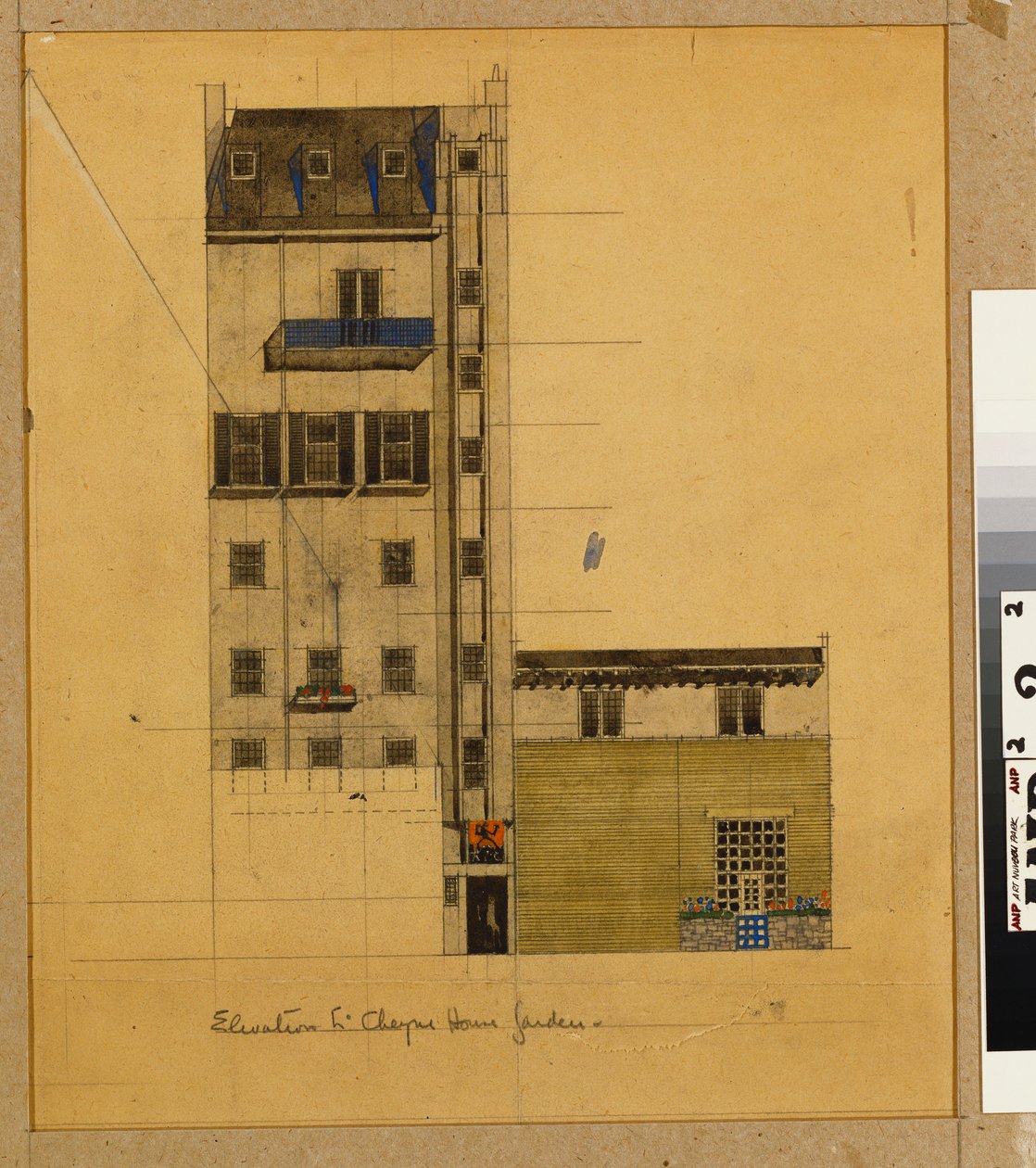 London, Erhebung des vorgeschlagenen Studios in Glebe Place und Upper Cheyne Walk von Charles Rennie Mackintosh