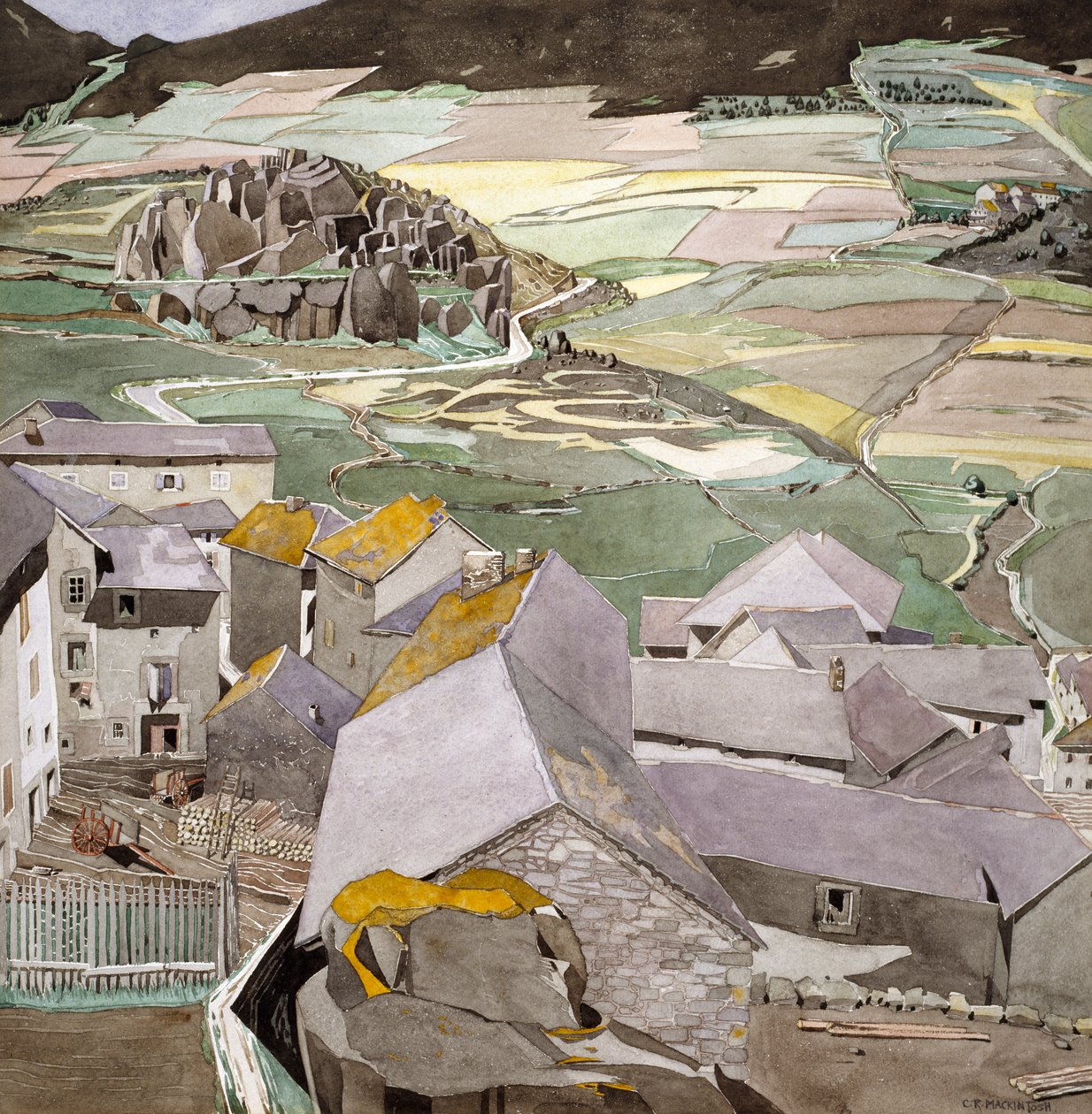Das Dorf La Lagonne von Charles Rennie Mackintosh