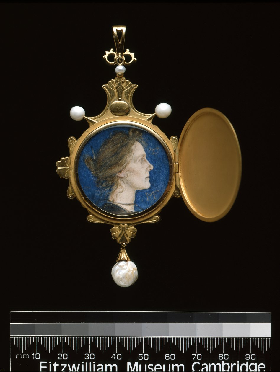 Anhänger: Miss Edith Emma Cooper (1862-1913) 1901 von Charles Ricketts