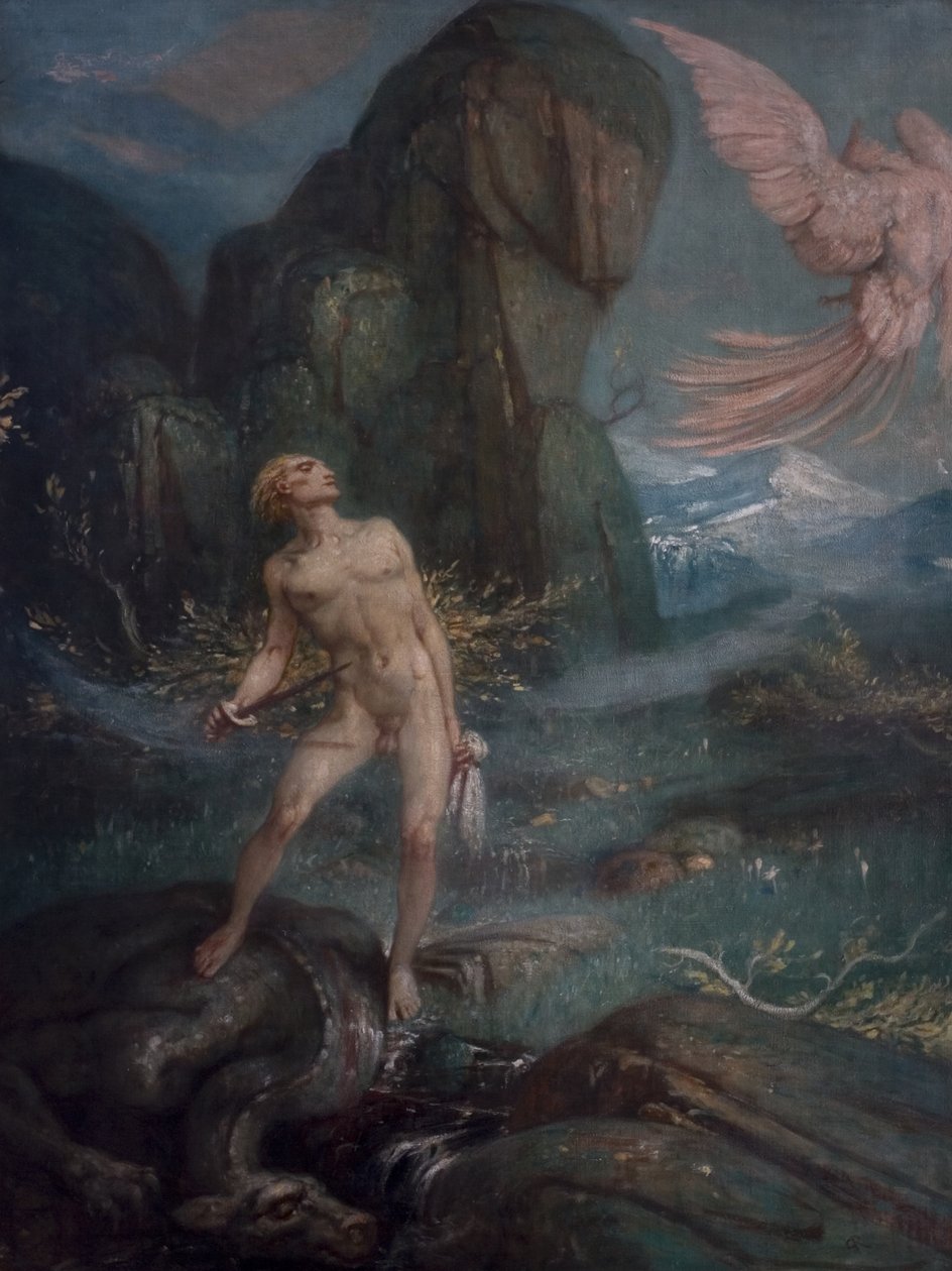 Siegfried und der Zaubervogel, ca. 1930 von Charles Ricketts