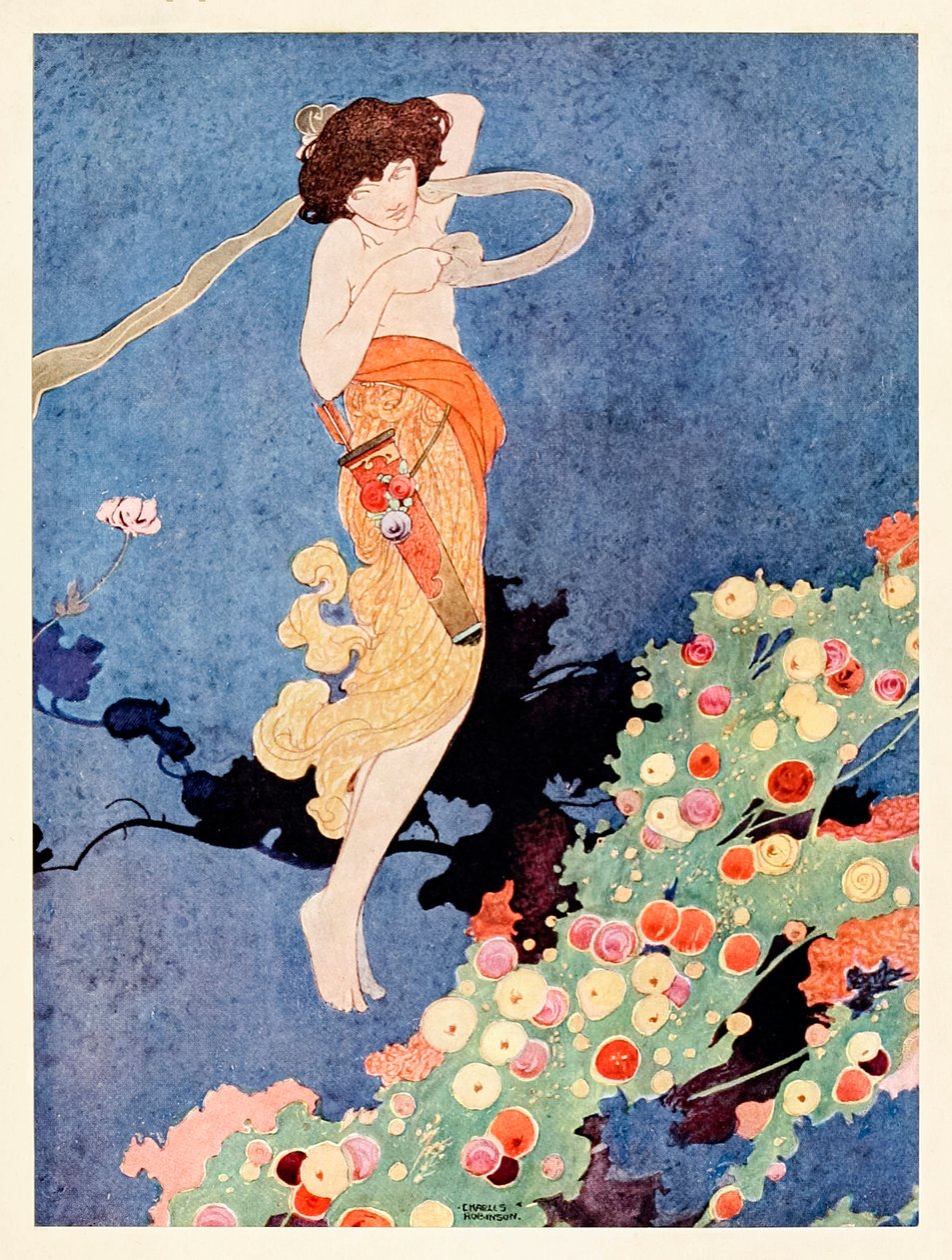"Das Verlangen, das nicht ausgesprochen werden kann (auch bekannt als Die Blüte)" in Die Lieder und Sonette von William Shakespeare von Charles Robinson