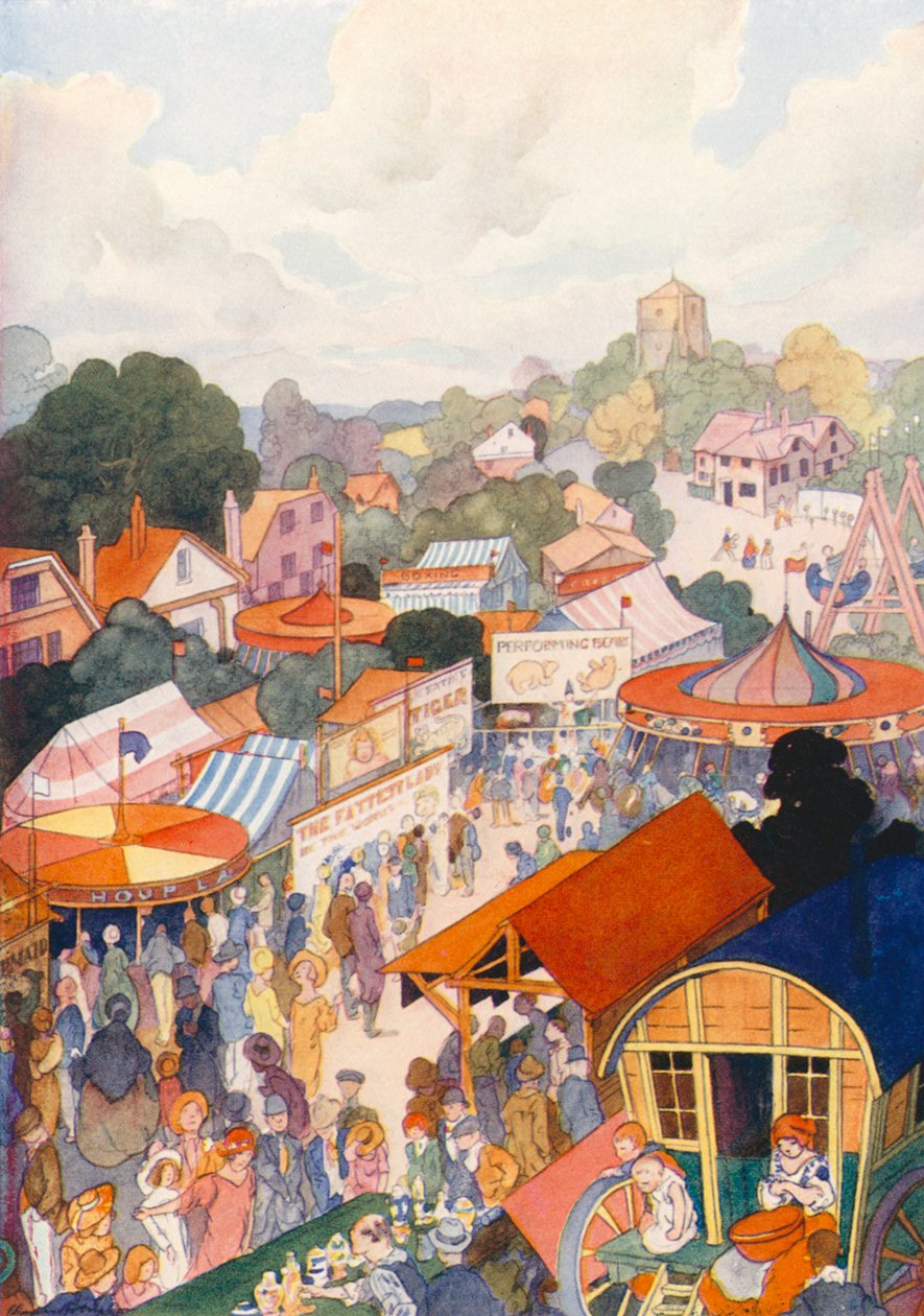 Der Jahrmarkt besucht ein Dorf von Charles Robinson