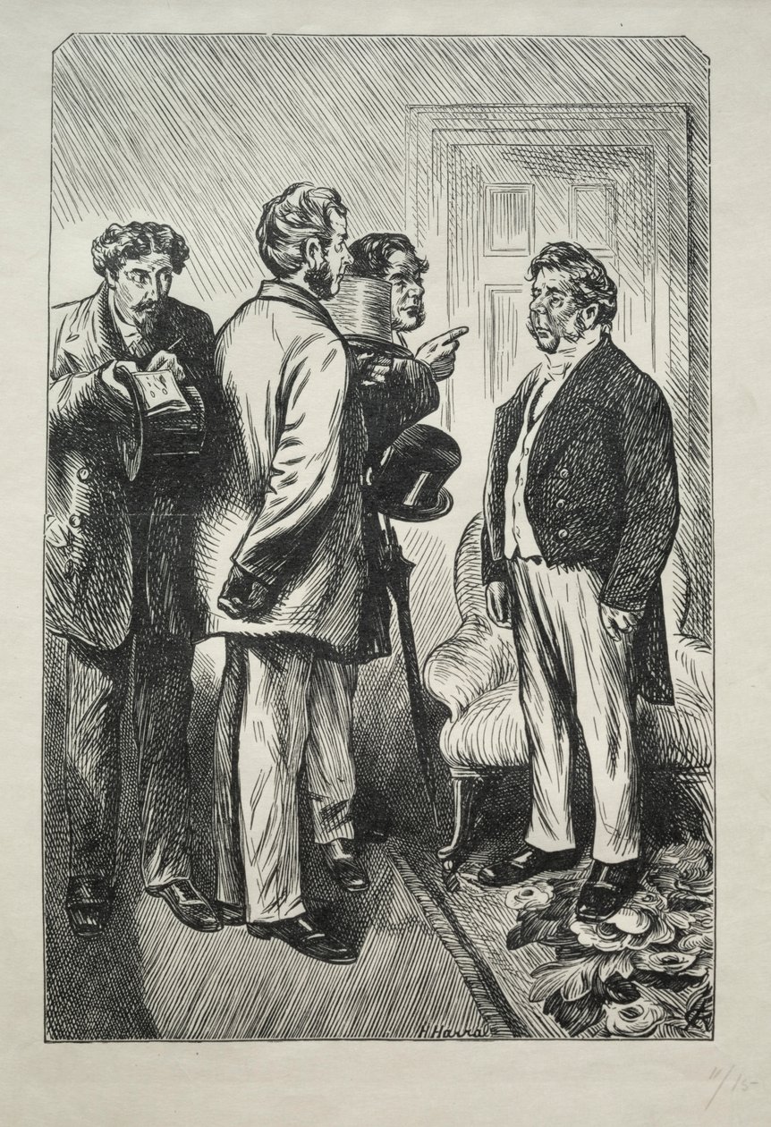 Unser Weihnachtstruthahn, Mr. Bobsby besorgt, 1868 von Charles Samuel Keene