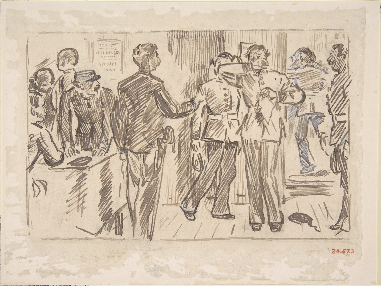 Die Träne des Soldaten-Altes Lied, ca. 1879 von Charles Samuel Keene