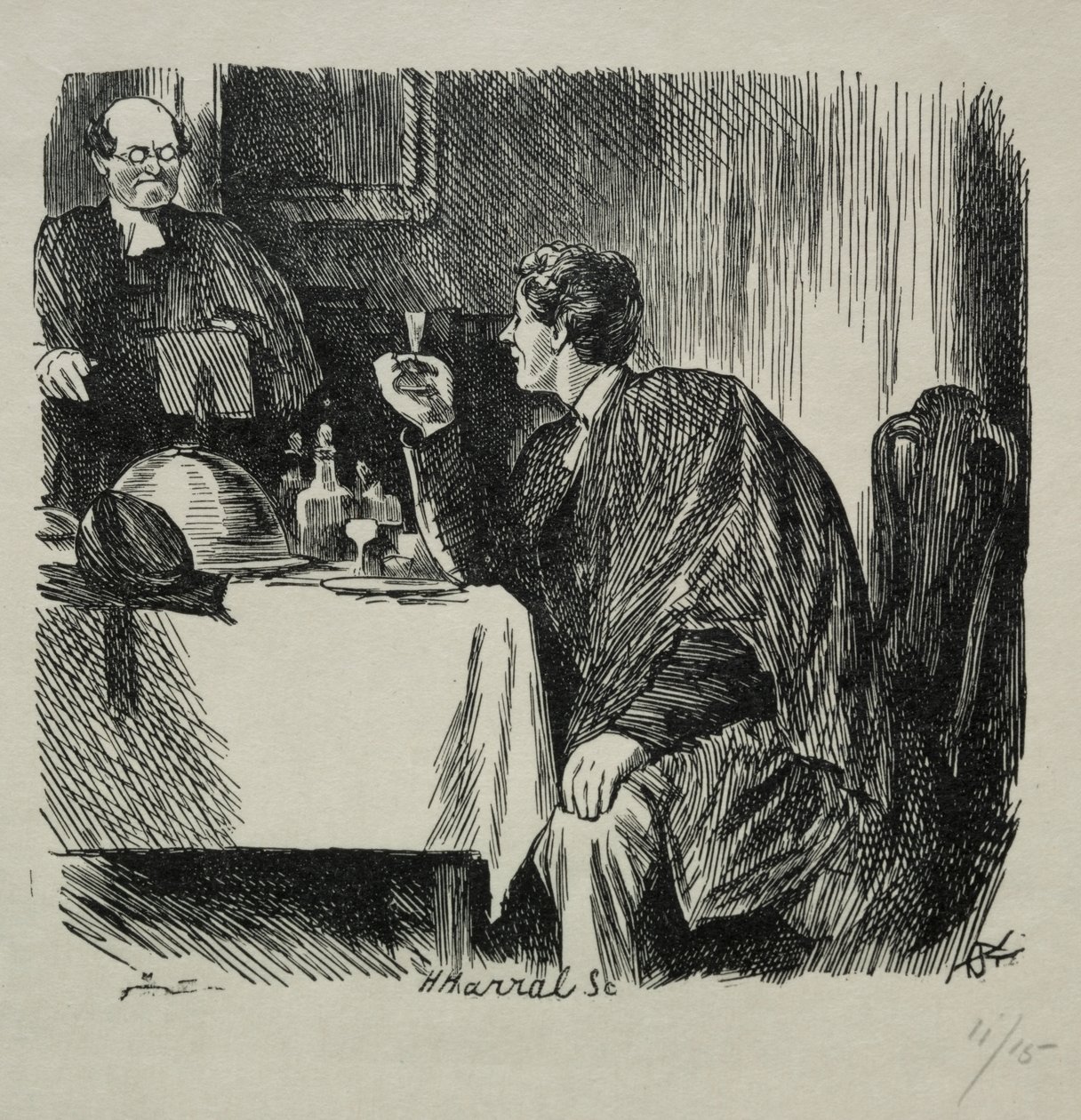 Tomkins Abschlussessen und wie es endete von Charles Samuel Keene