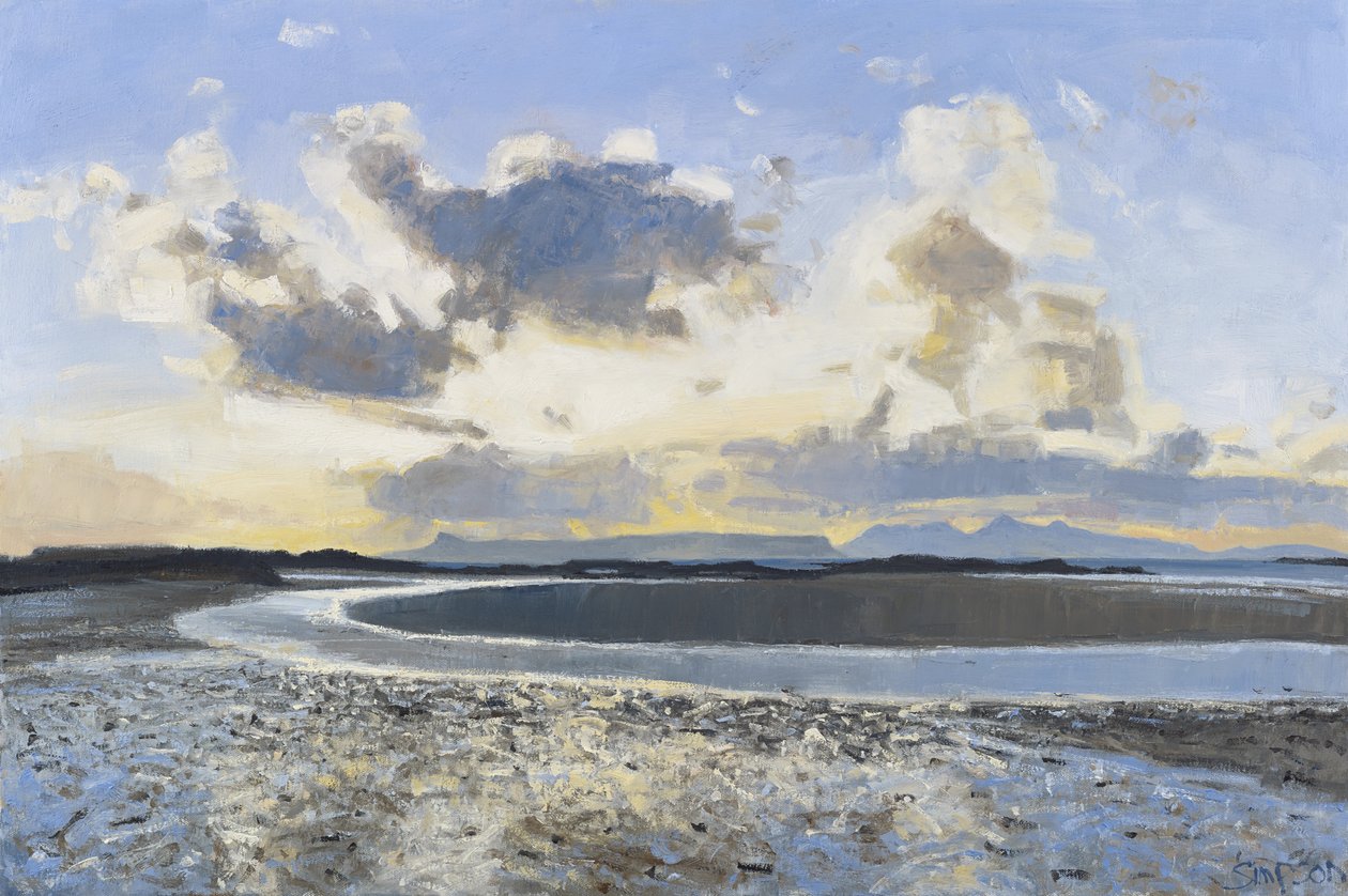 Abendwolken, Eigg & Rum, 2015 von Charles Simpson