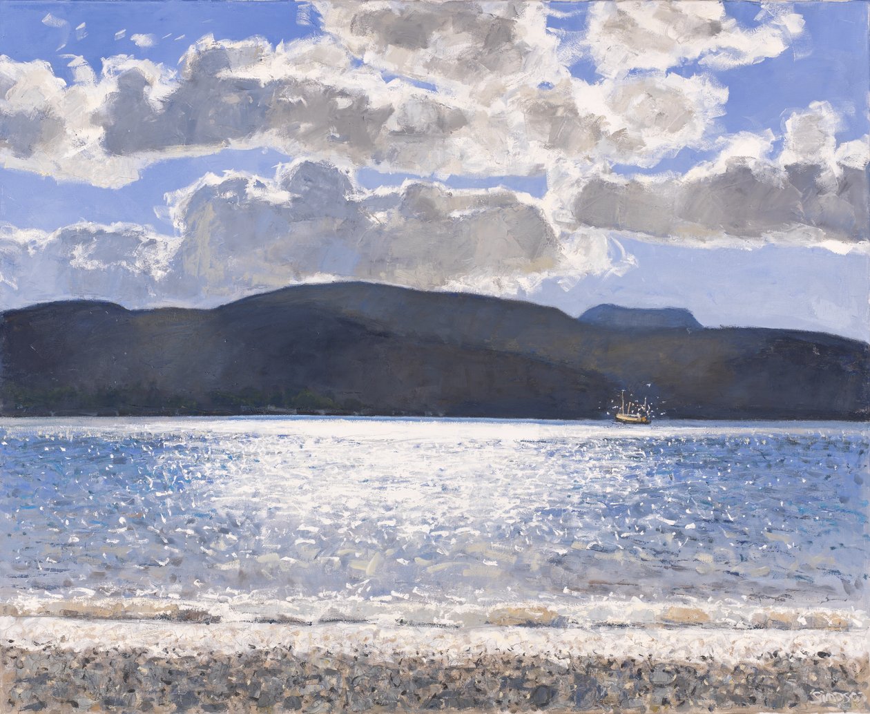 Fischerboot, Loch Broom, 2017 von Charles Simpson