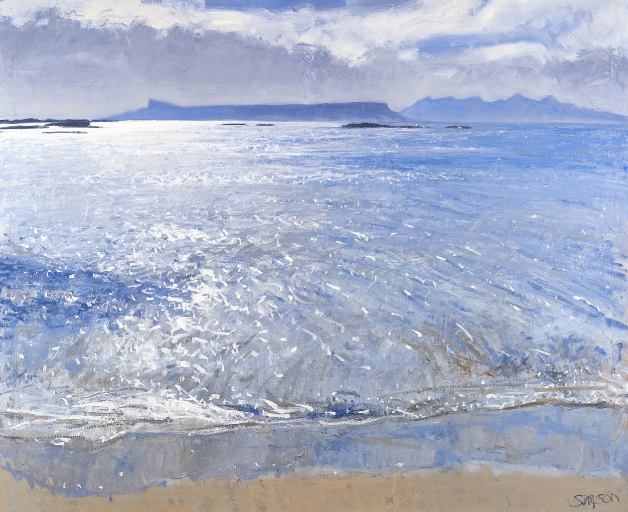 Später Nachmittag, Eigg & Rum, 2013 von Charles Simpson