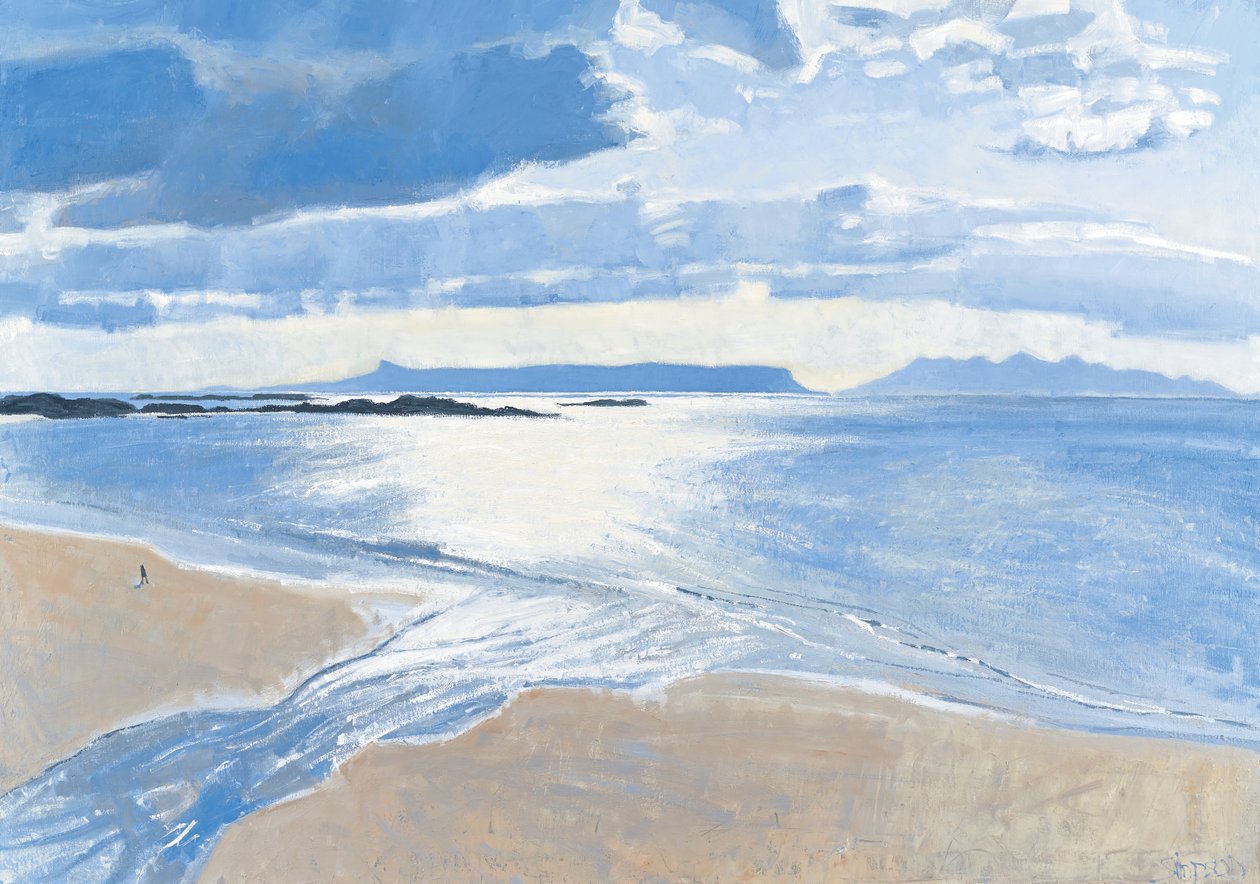 Licht auf dem Meer, Eigg & Rum, 2015 von Charles Simpson