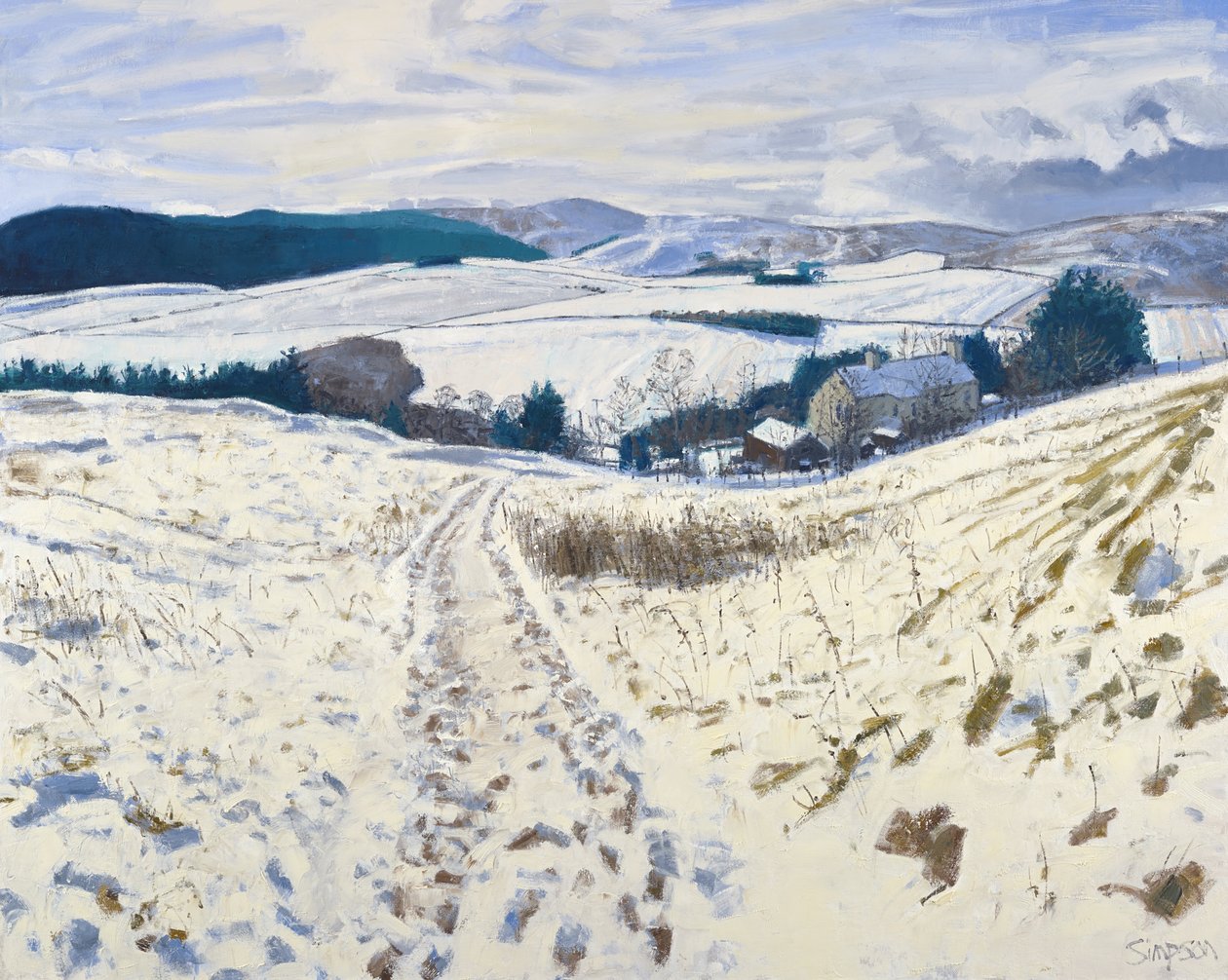Weg den Hügel hinunter, 2015 von Charles Simpson