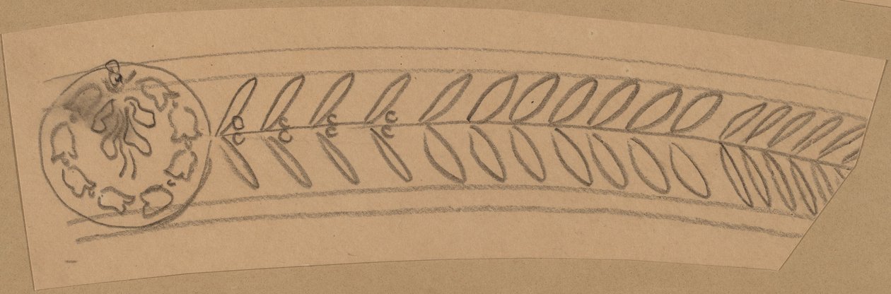 Studie für ein Randdesign von Charles Sprague Pearce