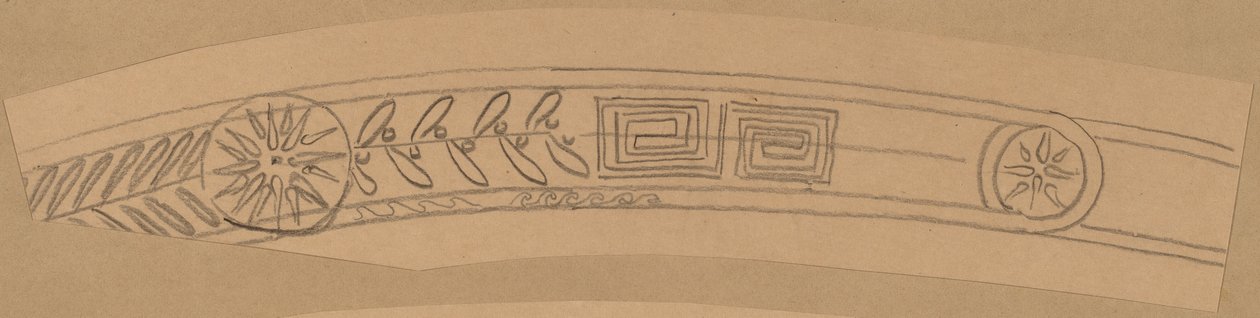 Studie für ein Randdesign von Charles Sprague Pearce