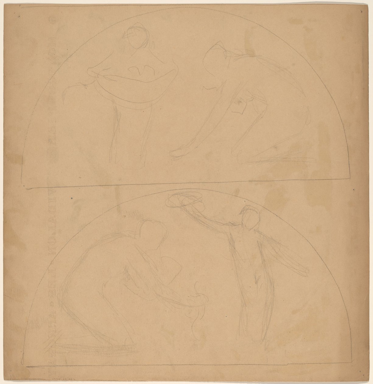 Studie für ein Randdesign (verso) von Charles Sprague Pearce