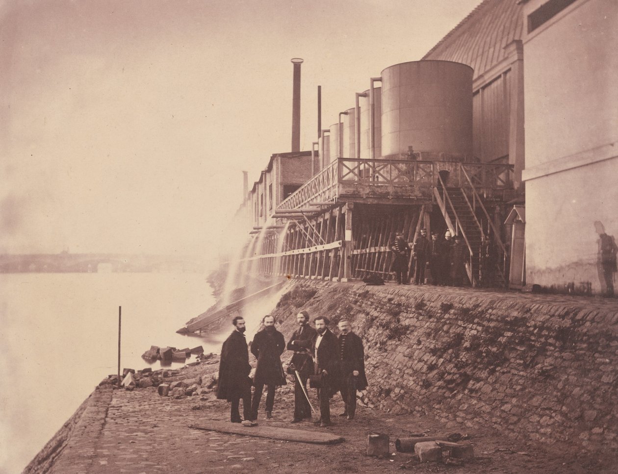 Wassertanks außerhalb des Annex, Pariser Weltausstellung, 1855 von Charles Thurston Thompson