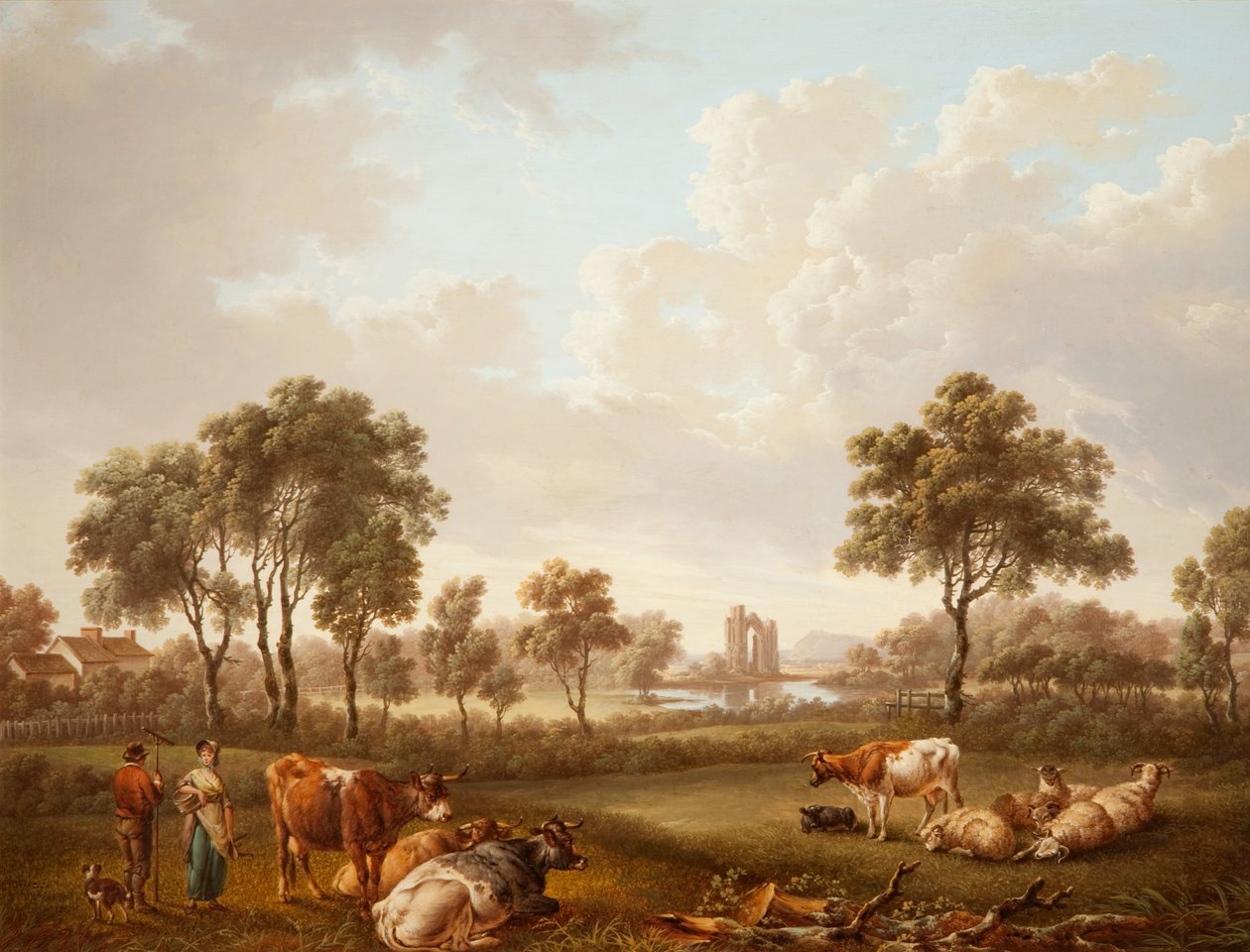 Landschaft mit Figuren, 1812 von Charles Towne