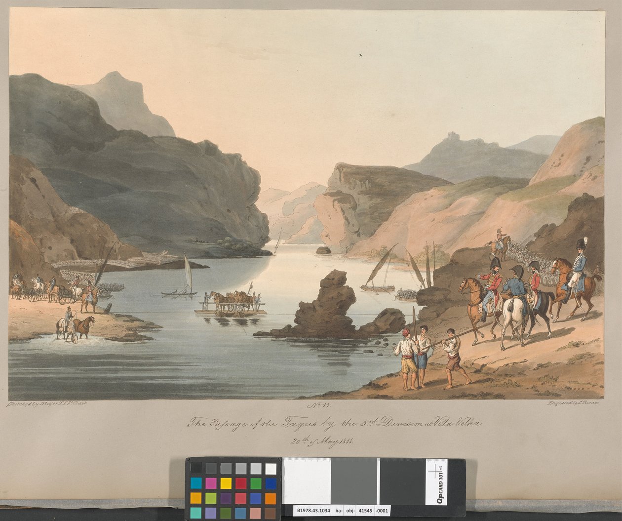 Nr. 11 Der Übergang des Tagus durch die 3. Division bei Villa Velha, 20. Mai 1811 von Charles Turner