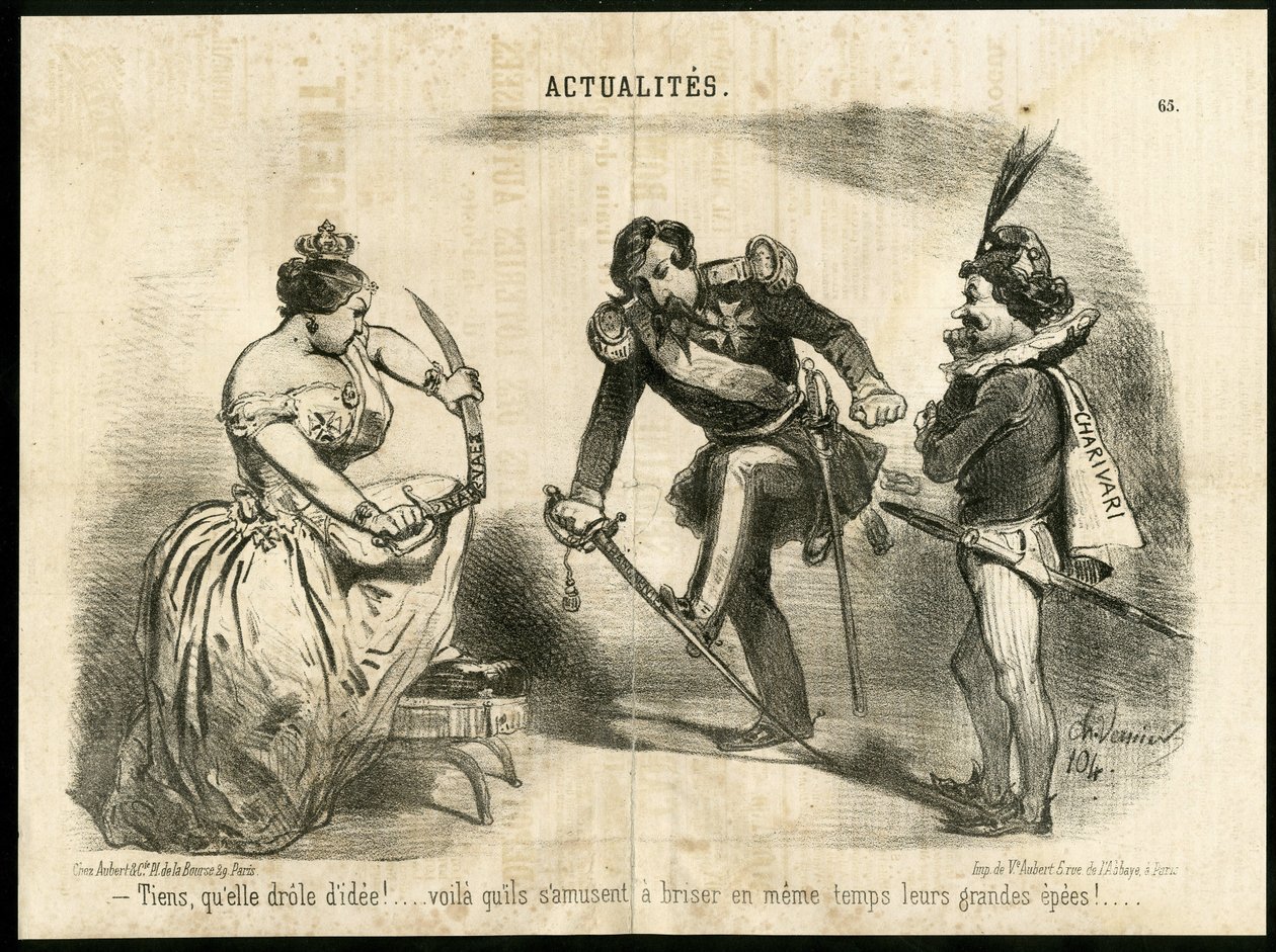 Illustration von Charles Vernier in Le Charivari von Charles Vernier