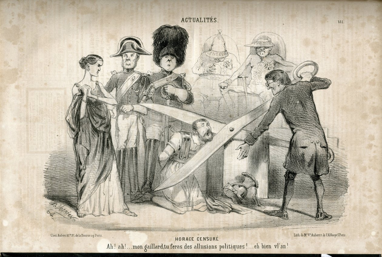 Illustration von Charles Vernier (? -1887) in Le Charivari von Charles Vernier