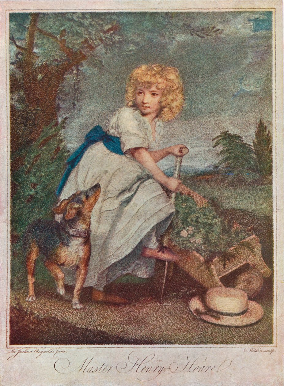 Meister Henry Hoare 1784-1836, als Junge, beim Gärtnern, 1883-1906 von Charles Wilkinson