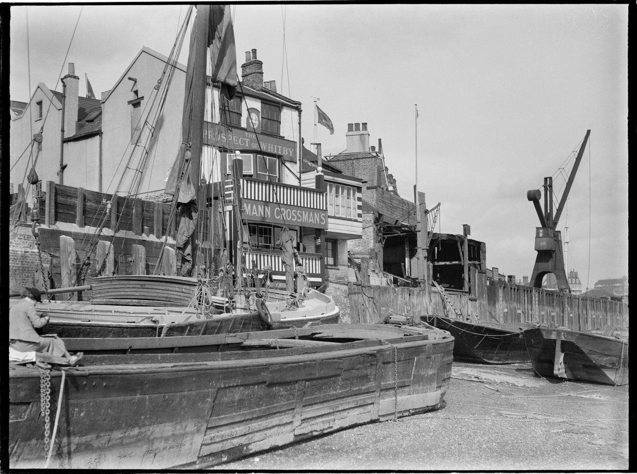 Prospect of Whitby, Wapping Wall, Wapping, Tower Hamlets, Greater London Authority, 1930er Jahre von Charles William Prickett