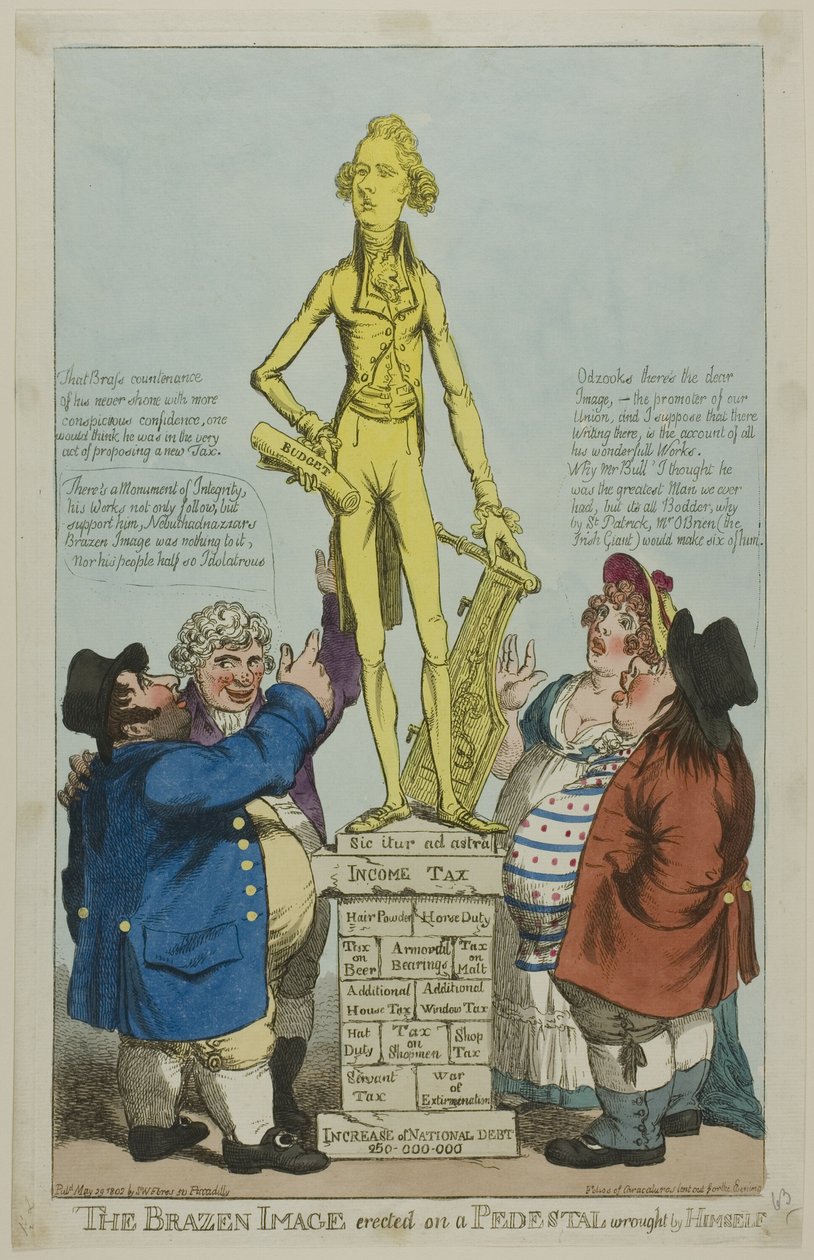 Das eherne Bild auf einem Sockel, von ihm selbst gefertigt von Charles Williams