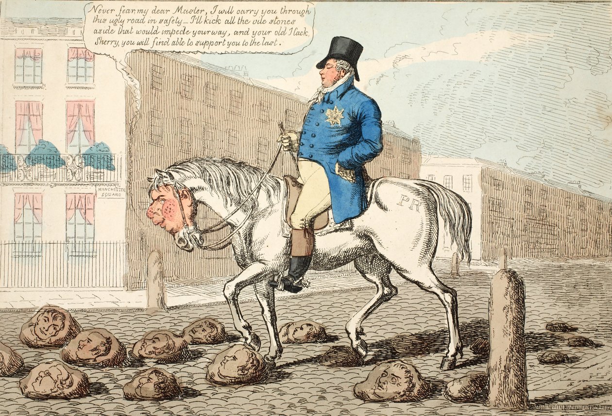 Das Pferd des Regenten, veröffentlicht 1812 von Charles Williams