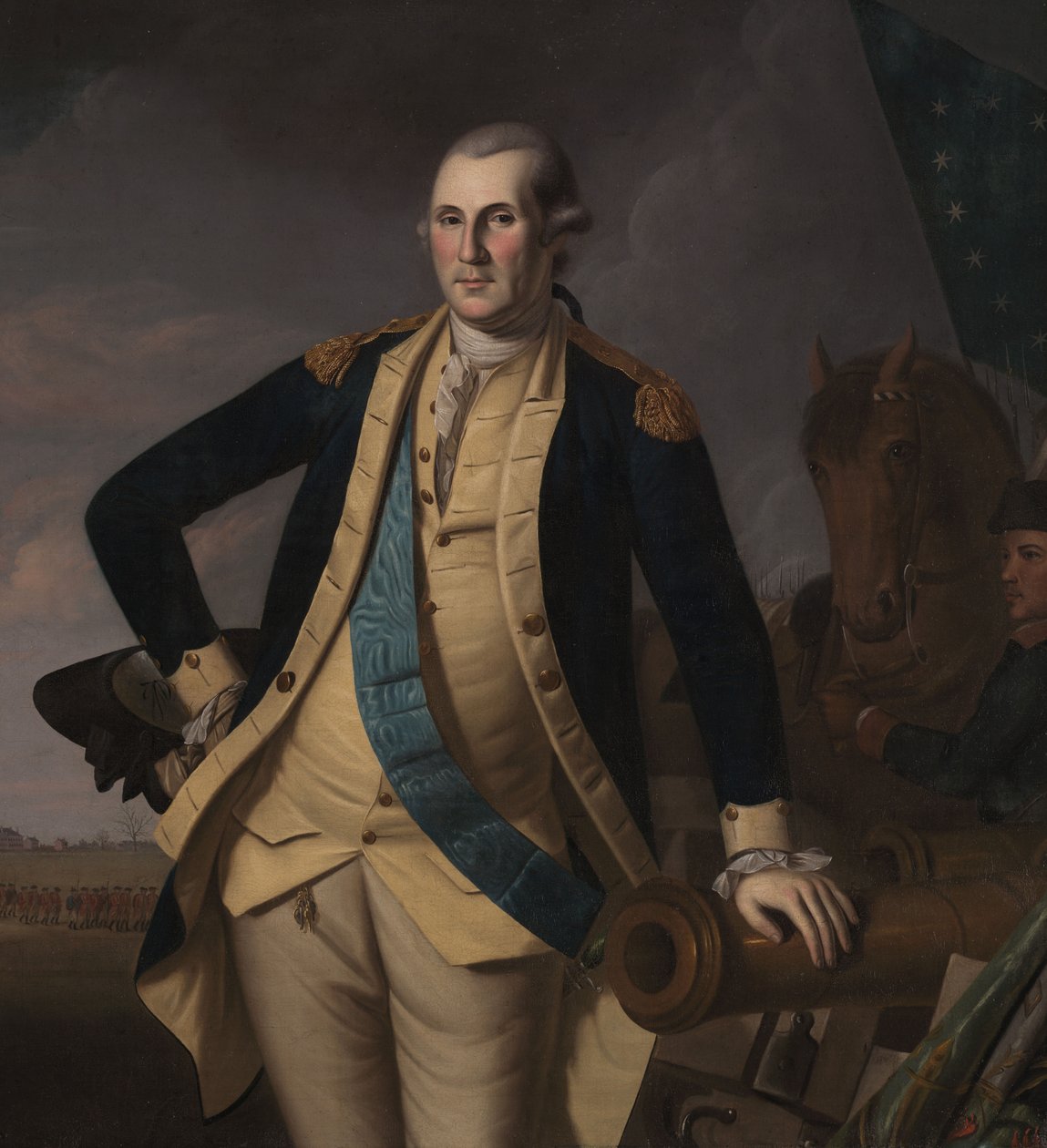George Washington in der Schlacht von Princeton von Charles Willson (and workshop) Peale