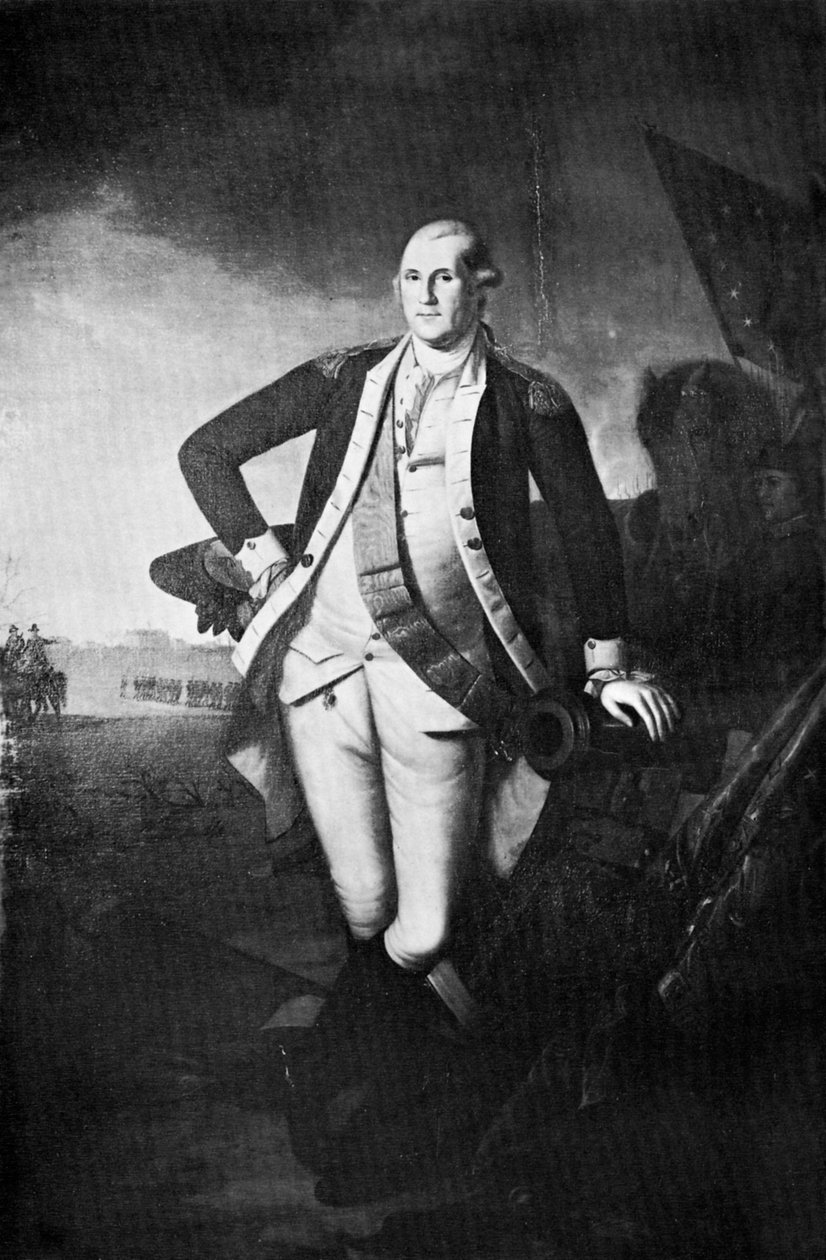 George Washington, der erste Präsident der Vereinigten Staaten, Ende 18. - Anfang 19. Jahrhundert von Charles Willson Peale