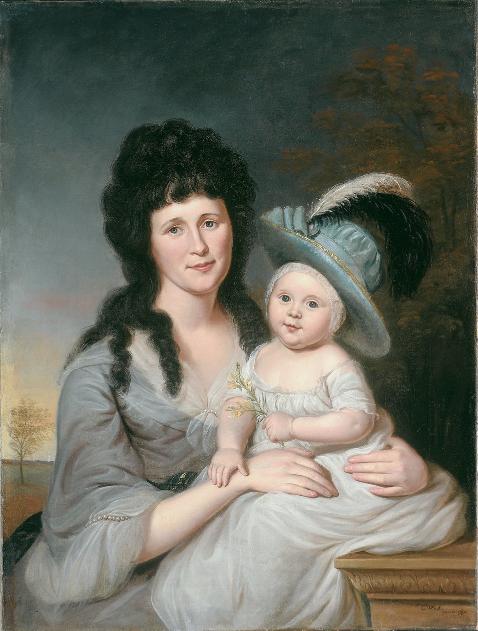 Mrs. John Nicholson (Hannah Duncan) und John Nicholson, Jr. von Charles Willson Peale