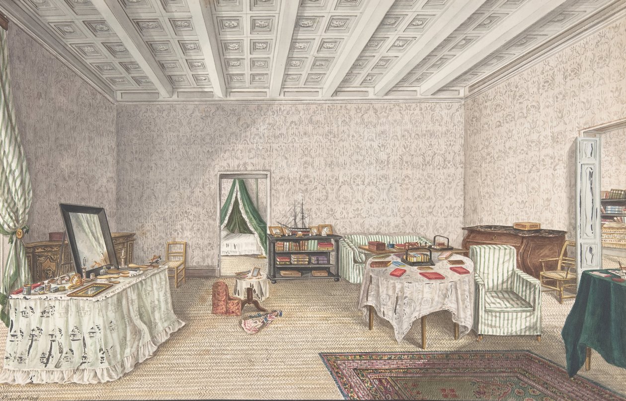 Entwurf für Innenraum, ca. 1830 von Charles de Brocktorff
