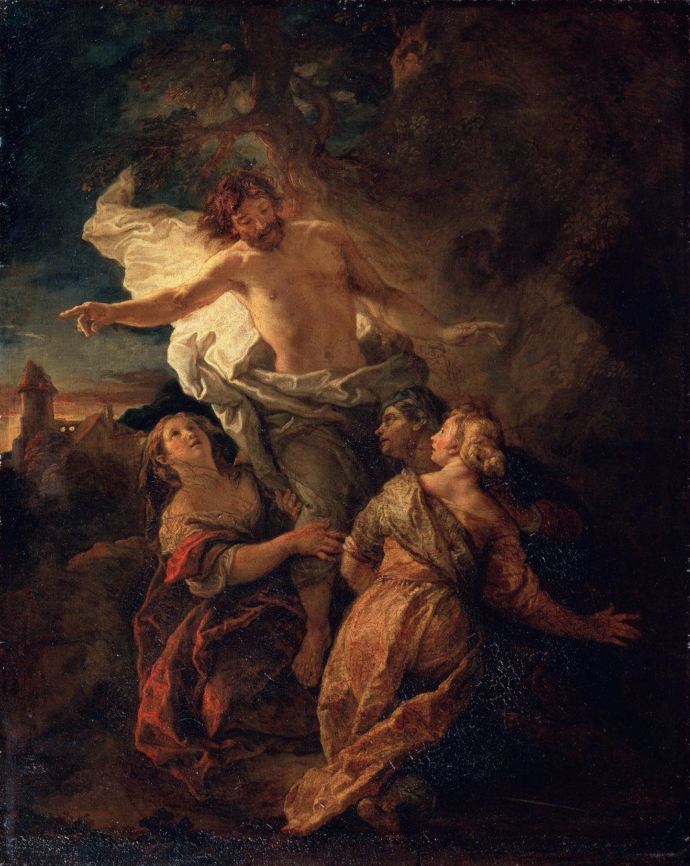 Christus und die heiligen Frauen, frühe 1680er Jahre von Charles de la Fosse