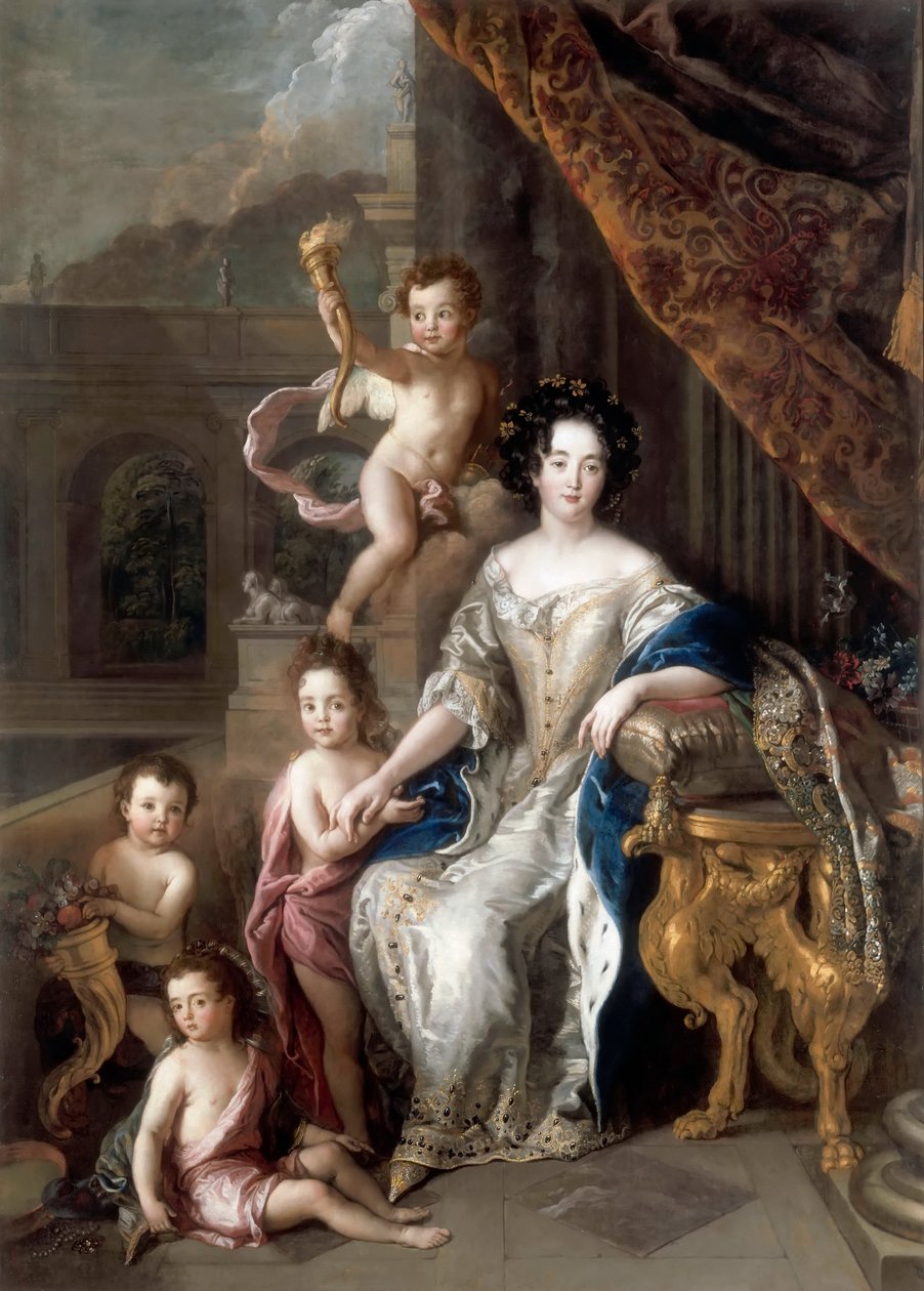 Marquise de Montespan 1640-1707 und ihre Kinder von Charles de la Fosse