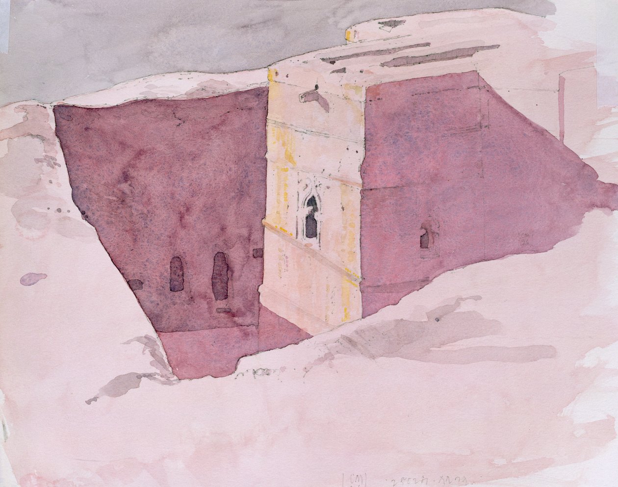 Giorgis Sonnenuntergang, Lalibela, Äthiopien, 1996 von Charlie Millar