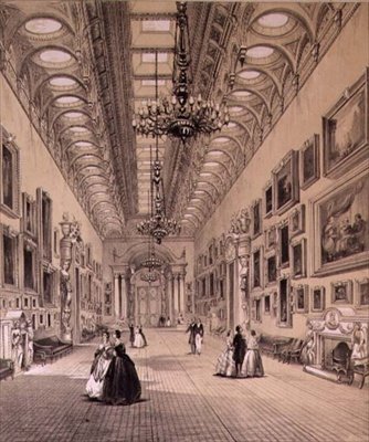 Die Gemäldegalerie im Buckingham Palace, ca. 1880 von Charlotte Campbell