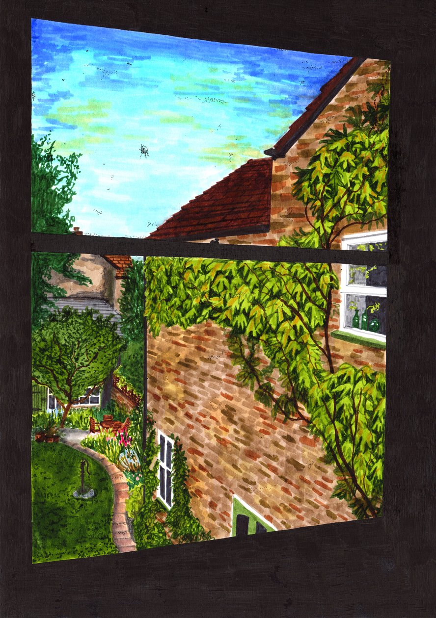 Ein Blick durch mein Fenster, 2020 von Charlotte Orr