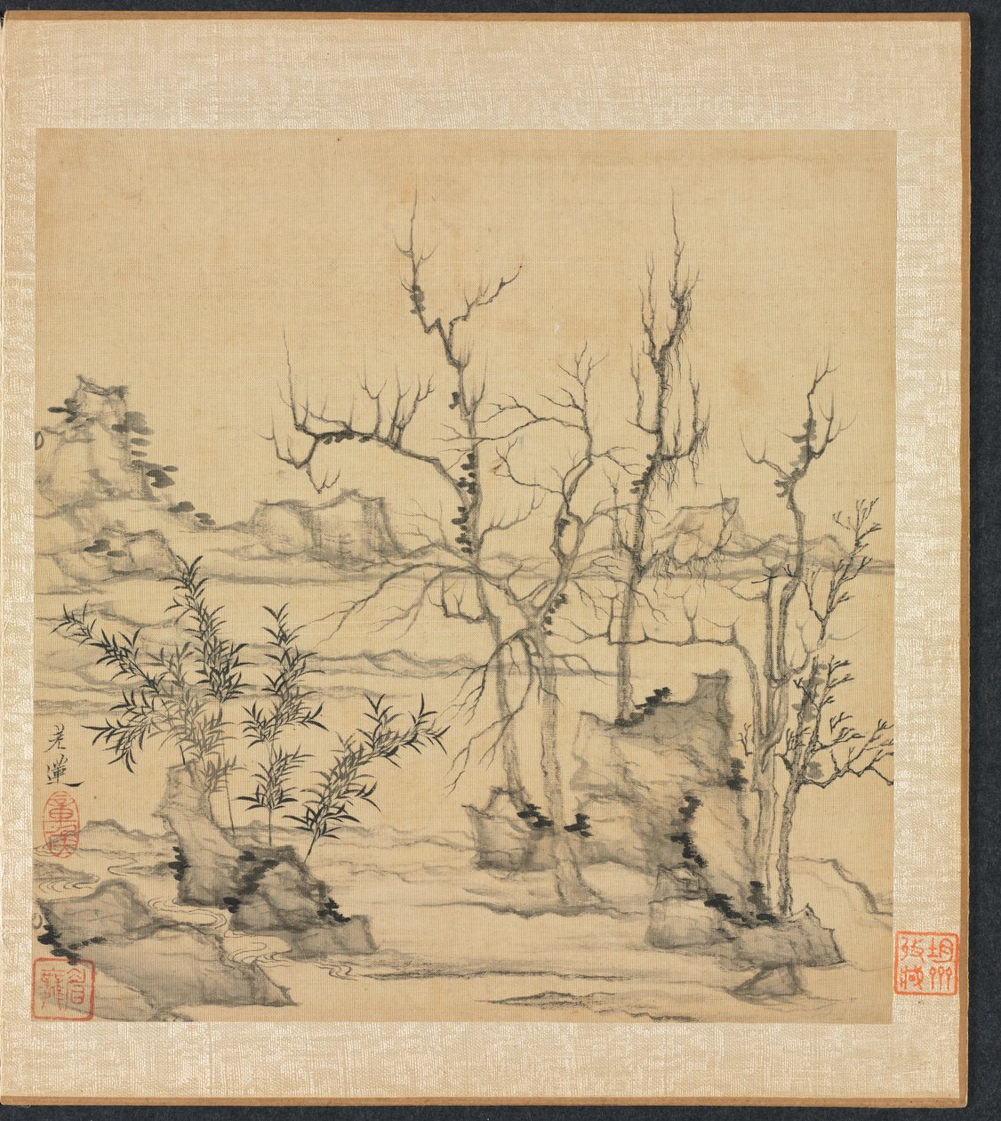 Landschaft im Stil von Ni Zan von Chen Hongshou
