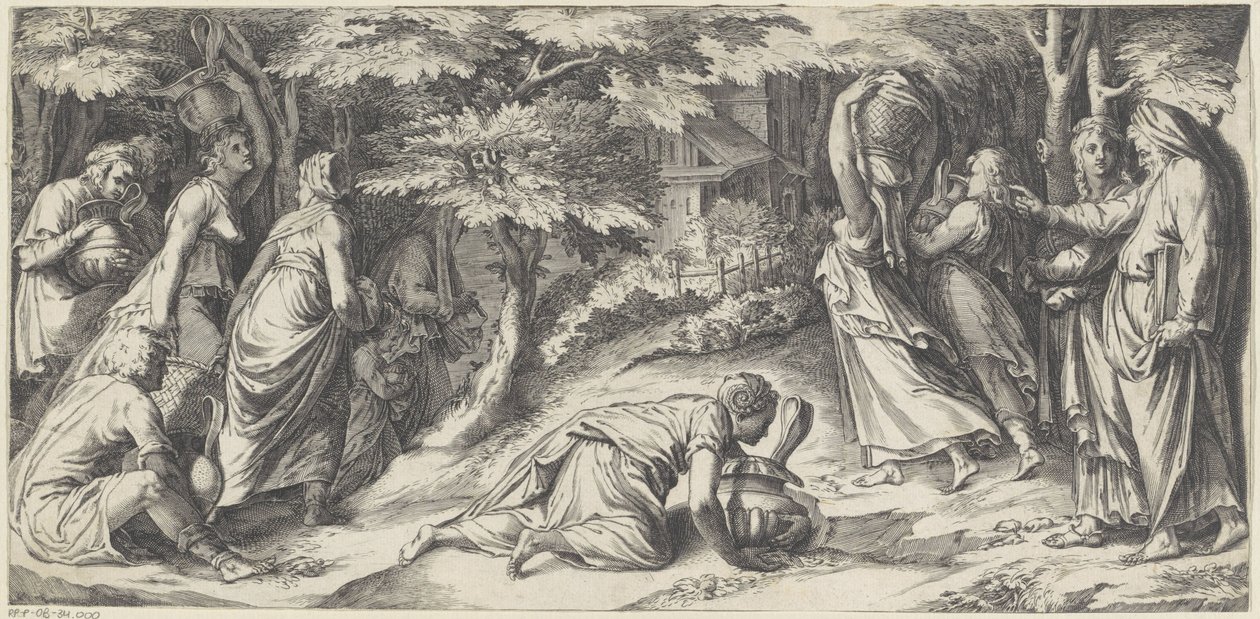 Die Israeliten fliehen aus Ägypten von Cherubino Alberti