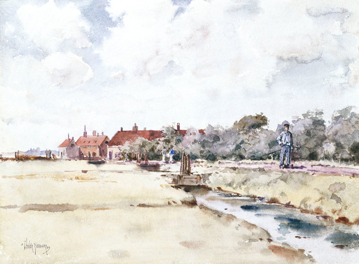 Kanalszene von Childe Frederick Hassam