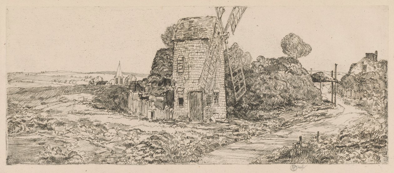 Long Island Windmühle, 1929 von Childe Hassam
