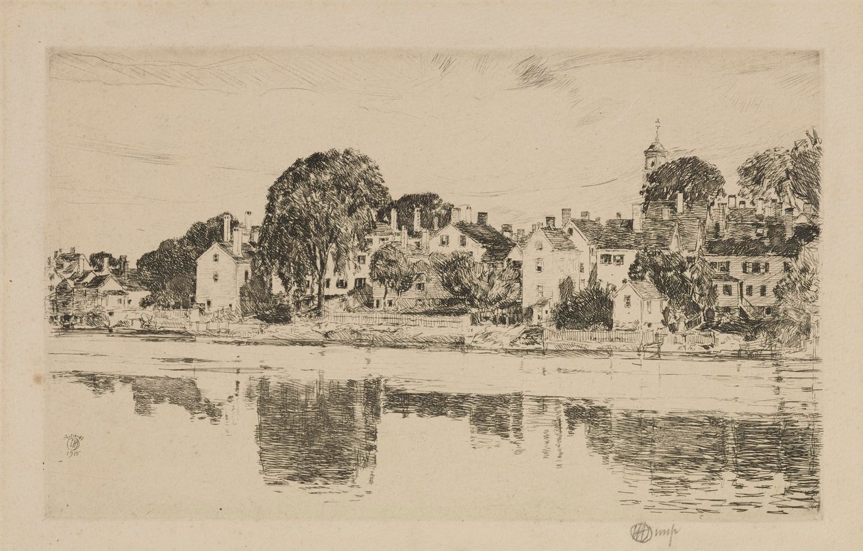 Die Schornsteine, Portsmouth von Childe Hassam