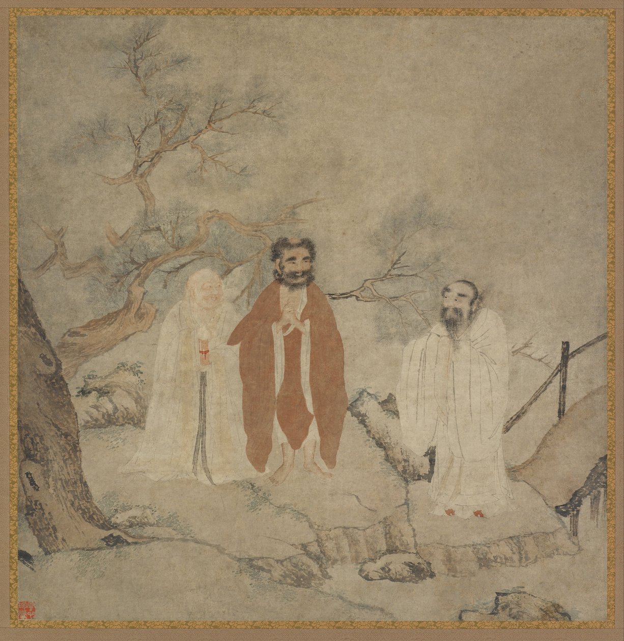 Sakyamuni, Laozi und Konfuzius, zwischen 1368 und 1644 von Chinese Master