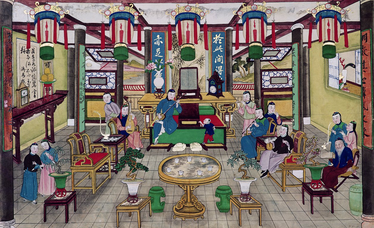 Ein Zimmer im Haus von Herrn Kong, einem Pekinger Kaufmann von Chinese School