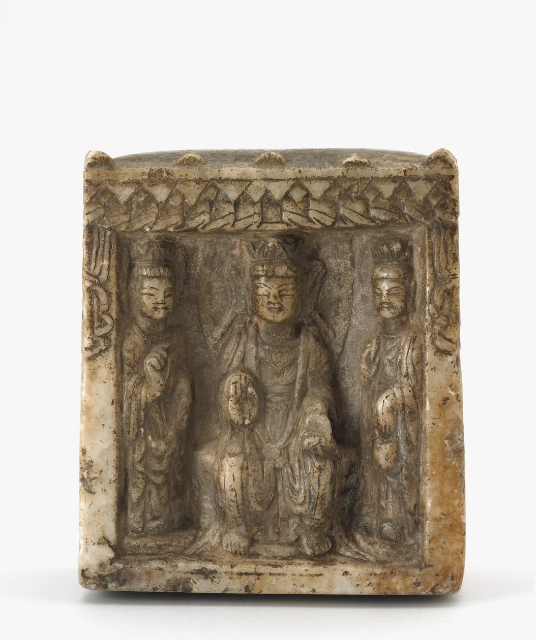 Vierseitige Miniaturstele, möglicherweise Westliche Wei-Dynastie, ca. 550 von Chinese School