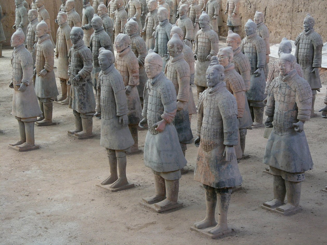 Xian-Museum, Terrakotta-Krieger aus dem Grab des Kaisers Shi Huangdi von Chinese School