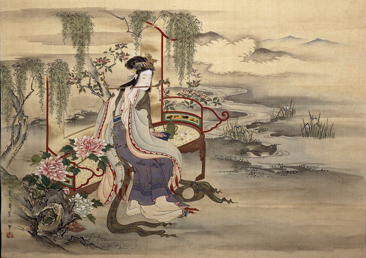 Die chinesische Schönheit Yang Guifei, ca. 1810-1815 von Chobunsai Eishi