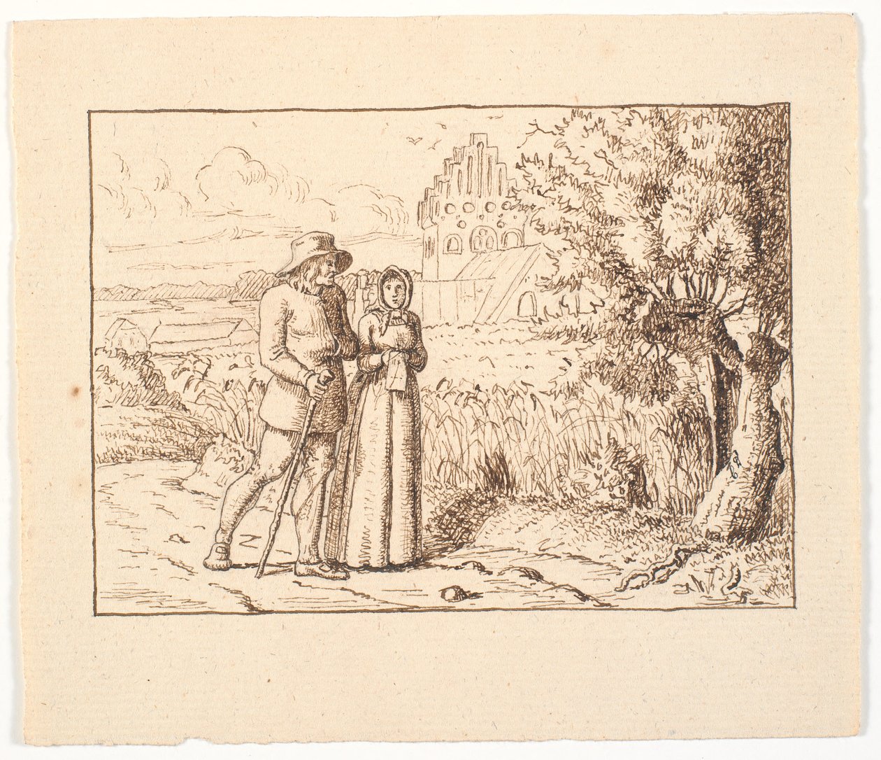 Illustration zu St. St. Blicher, De tre Helligaftener von Christen Dalsgaard