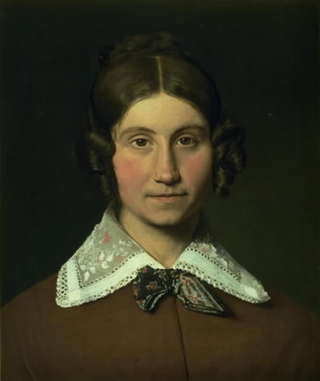 Porträt von Emilie Krohn, geb. Købke, der Schwägerin des Künstlers von Christen Købke
