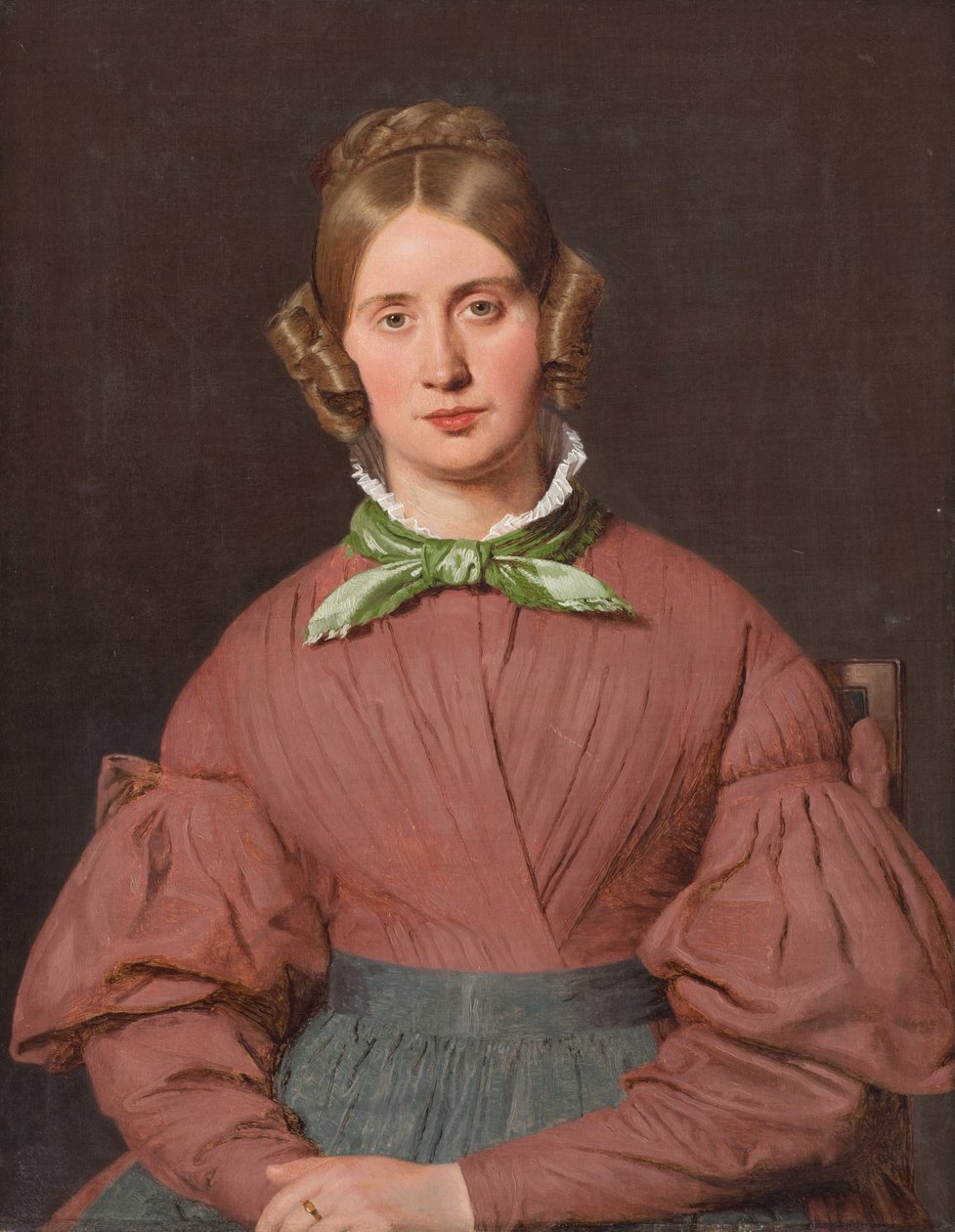 Porträt von Susanne Cecilie Købke, geb. Købke, die Frau des Künstlers von Christen Købke