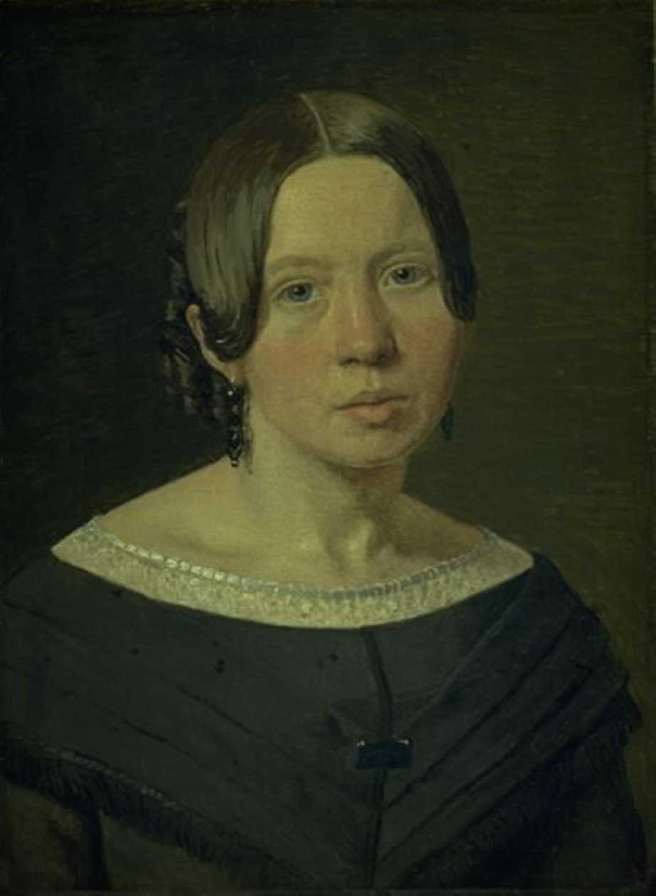 Porträt der Schwägerin des Künstlers Johanne Elisabeth Købke, geb. Sundbye von Christen Købke